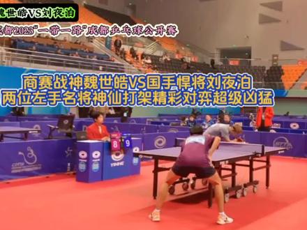 商赛战神魏世皓VS国乒名将刘夜泊,两位左手将神仙打架谁更犀利? #乒乓球比赛 #乒乓国手 #竞技体育 #魏世皓 #刘夜泊 #神仙打架凡人看戏 #精彩片段持续更新中 #高手在民间 #那年我双手插兜不知道什么叫做对手