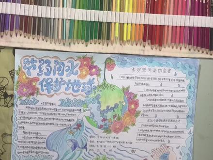 手抄报,节约用水“世界水日”“中国水周”