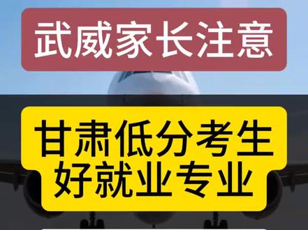 武威低分考生必看!民航类专业,毕业进国企,月薪8000 #甘肃高考 #民航类专业 #低分考生 #武威升学 #公办专科