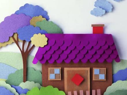剪贴画剪纸教程:6分钟教会你房屋剪贴画剪纸(上集)全民求知季