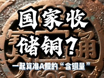 2月4号,如果国家要收储铜,铜精矿。谁是大A“铜宝宝”。 #铜 #铜精矿 #股民交流
