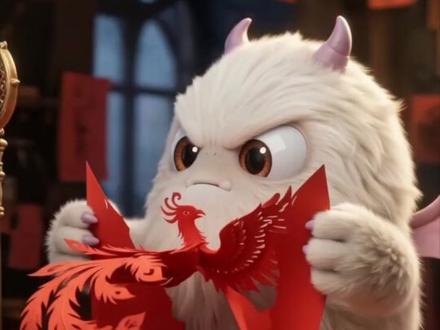 跟随呼噜家族一起剪纸啦!#AIGC#AI动画#二次元原创#AI创作浪潮计划#非遗合伙人