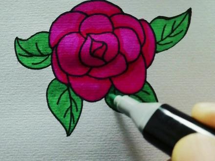 十大名花之"花中娇客",一起来看看是什么花~@抖音小助手 #简笔画 #手绘 #画画 #山茶花