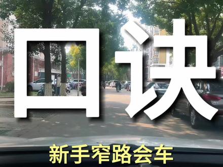 窄路会车口诀:远看左右,近看高低 #盐城汽车陪练 #新手上路 #新手司机 #新手女司机 #盐城