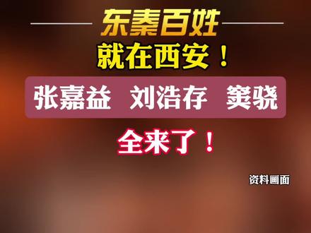 就在西安!张嘉益、刘浩存、窦骁全来了!