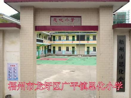 航拍广平镇思化小学,壮乡第一校,培育满园桃李! #美丽校园 #校园生活 #怀念母校 #乡村学校 #美丽乡镇