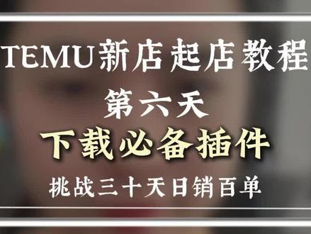 下载必备插件#拼多多跨境 #拼多多跨境temu