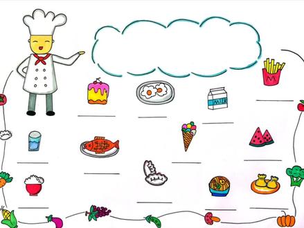 英语食物,菜单手抄报来啦#英语手抄报 #英语食物 #菜单#food #手抄报