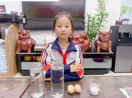 三年级科学小实验–悬浮鸡蛋过程及原理#科学小实验
