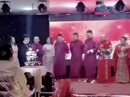 我想崩她一锅!哈哈哈#婚礼搞笑瞬间 #搞笑视频