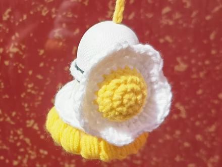 荷包蛋羽毛球挂件教程①#钩针教程 #编织 #钩针编织教程 #钩针 #钩针针法 #钩织教程 #编织教程 #毛线 #钩针基础教程 #手工教程