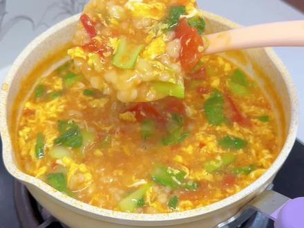 早上来一碗,真得劲!做法也嘎嘎简单#疙瘩汤 #小学生早餐