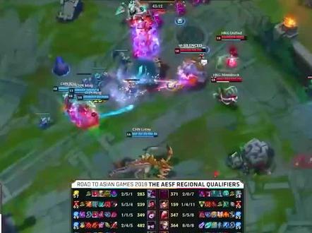 雅加达亚运会LOL表演项目中国VS中国香港