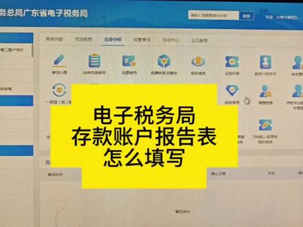 电子税务局存款账户报告表如何申报填写#会计 #会计实操 #会计实操秘籍