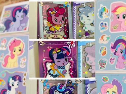 #真实生活分享计划 自制小马宝莉换装贴纸安静书#小马宝莉普卡再利用