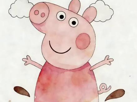 15秒教你画佩奇踩泥坑✨ 童年的快乐就是这么简单~#15秒画佩奇 #小猪佩奇手绘 #简笔画教程 #儿童绘画 #踩泥坑的快乐