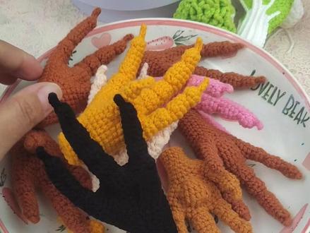 鸡爪鸡爪 好多鸡爪#钩织 #毛线钩织 #鸡爪