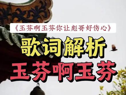 歌词解析《玉芬啊玉芬你让彪哥好伤心》 #玉芬啊玉芬你让彪哥好伤心 #范德彪 #歌词解析 @DOU+上热门 @抖音小助手