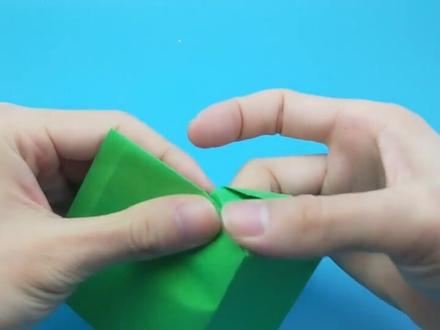 带盖子的迷你铅笔盒折纸,一张纸就能做出来,萌萌哒简单又可爱