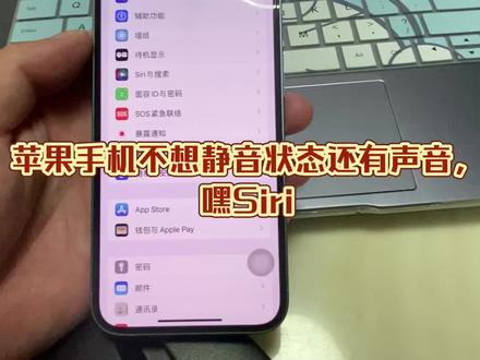 苹果手机不想静音状态下还有声音,嘿Siri#苹果手机 #手机使用技巧 #ios技能