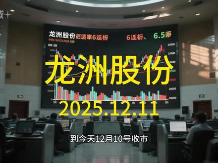 12月11日 龙洲股份 #龙洲股份 #涨停 #连板 #物流 #福建 部分素材由AI辅助生成