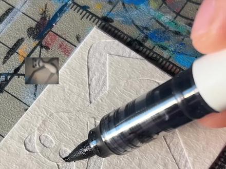 在美纹纸上画疯狂动物园:熊猫兰萌 #美纹纸雕刻 #手工diy #疯狂动物园 #游戏