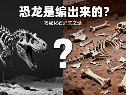 恐龙是编出来的?揭秘化石消失之谜:想留下一根骨头比中头奖还难 #科普 #动物科普 #自然奇观 #进化 #微纪元解说