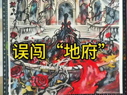 《误闯天家》还不够,还有《误闯地府》? #手绘#粉丝发啥我画啥#水彩 #青年创作者成长计划