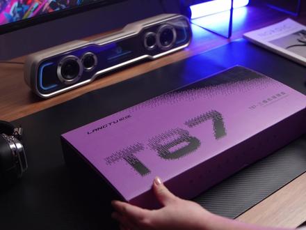 这款狼途T87也太酷了~#狼途#狼途T87#三模机械键盘#灯箱键盘