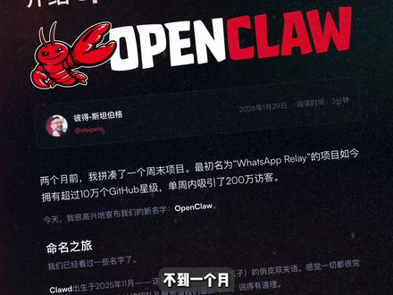 5分钟让你搞清楚最近爆火的Openclaw! #openclaw #clawdbot #AI #人工智能 #科普