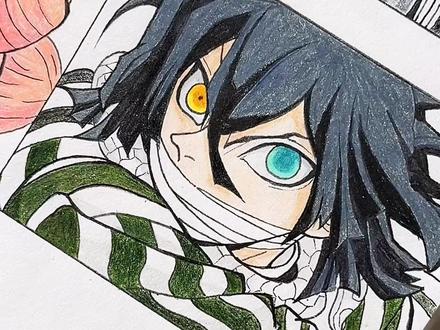 他没有走向黑暗 而是成为了保护别人的柱!
(其实他的衣服是黑白的,当时参考的海报图有点发绿! :(
#鬼灭之刃 #伊黑小芭内 #伊黑蜜璃 #蛇柱 #动漫手绘