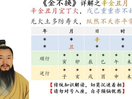 【《金不换》详解之辛金丑月】