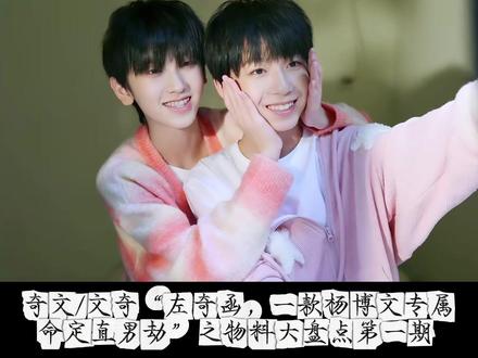 奇文/文奇“左奇函,一款杨博文专属命定直男劫”之物料大盘点 第一期 #奇文 #左奇函杨博文