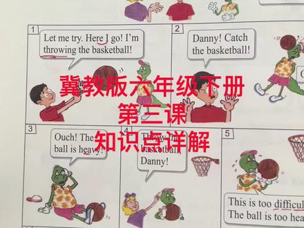 #冀教版小学英语 #冀教版小学英语六年级下册 #寒假带学 冀教版六年级下册第三课知识点讲解