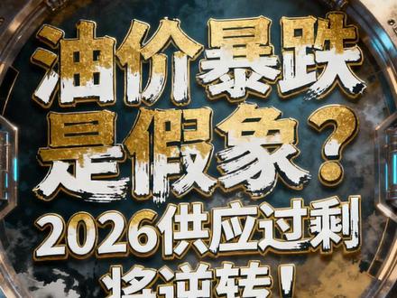 油价暴跌是假象?2026供应过剩将逆 ##热点#关注我每天分享财经知识 ##干货 #石油