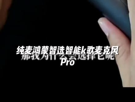 纯麦鸿蒙智选智能K歌麦克风Pro适用于华为智慧屏问界智界车载话筒