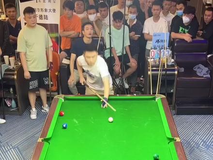 #台球是一种生活 #是时候展现真正的技术了 #记录精彩瞬间 缅甸球王杨绍杰放于德陆方雄漫8金8,1256×300,硬!