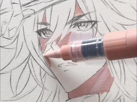 画错了颜色怎么办?看我如何拯救不死途#日常瞎画 #不死途 #崩坏星穹铁道 #初描丙烯马克笔 绘画工具:初描丙烯马克笔