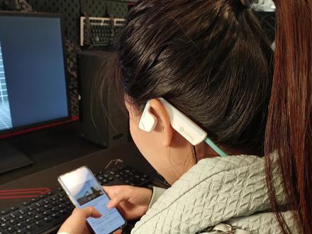 气传导蓝牙耳机体验:sanag气传导蓝牙耳机A11S #气传导耳机 #耳机 #蓝牙耳机 #sanag