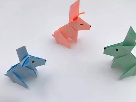 超萌折纸兔来啦!跟着步骤折出可爱小兔子 #手工折纸 #折纸兔子 #折纸教程 #抖音折纸