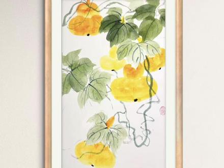 《好运连连》祝大家新年快乐! #国画#青年创作者成长计划#国画教学#零基础学画画