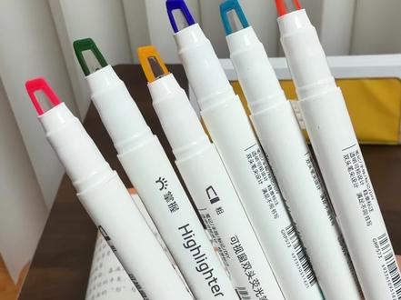 学生党必入的双头荧光笔!一头画重点、一头写批注 #荧光笔 #学生党 #文具安利 #亲子 #好物推荐