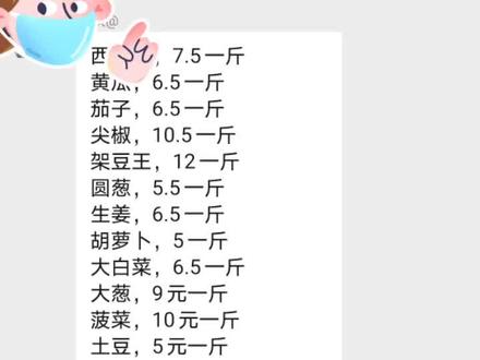 这就是丹东人现在的蔬菜价格