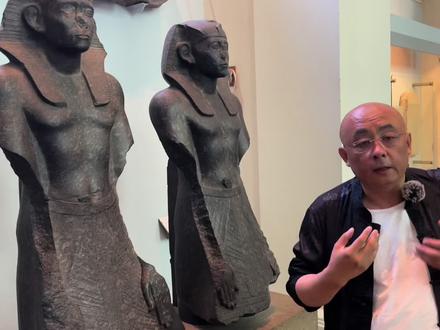 大英博物馆解说记录短片--为啥法老雕像都没鼻子? #大英博物馆 #古埃及 #埃及法老 #法老雕像 #没有鼻子