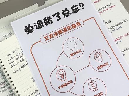 背了就忘?教你用艾宾浩斯把单词焊在脑子里🧠 #单词本挑战 #物几单词挑战本