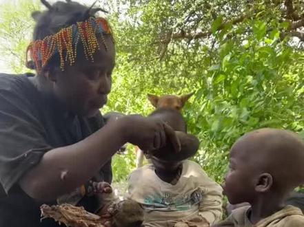 苍蝇蚊子蚂蚁汤,#哈扎比部落美食