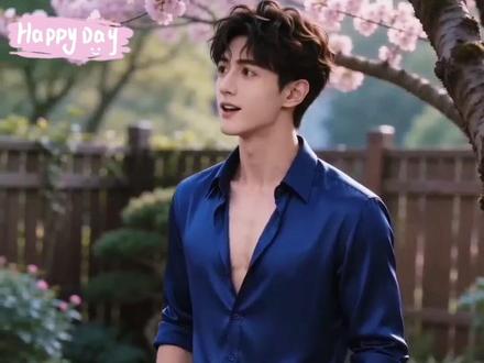 谁懂啊 咪仔从桃花树下走出来 美到我了😍#ai #小潭山没有天文台 #沈宗年 #谭又明 #创作者扶持计划