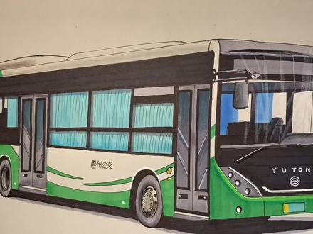 今天画一辆广东惠州公交车 #画画 #巴士迷 #公交车