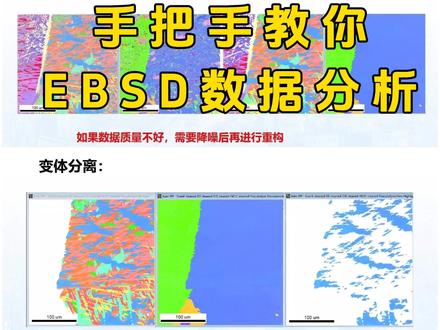 手把手教你EBSD数据分析 隔壁课题组的博士师兄都馋哭了#EBSD #实验室日常 #科研工具