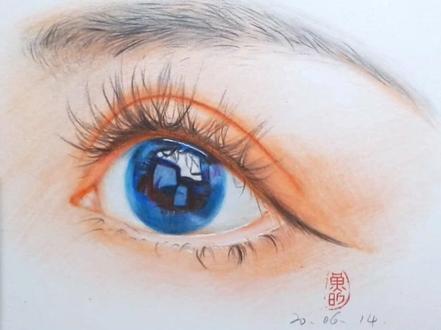 不会画眼睛怎么办?5分钟教你辉柏嘉画眼睛#彩铅教程 #原创 #画画 #画